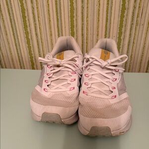 Nike White and Pink Women's Sneakers